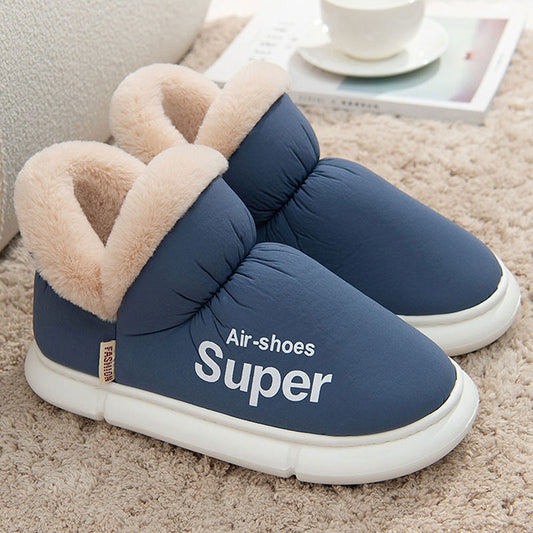 Verticca Plush Winter Women Slippers Home Floor Thick Platform Footwear Female Warm Cotton Boots Slippers